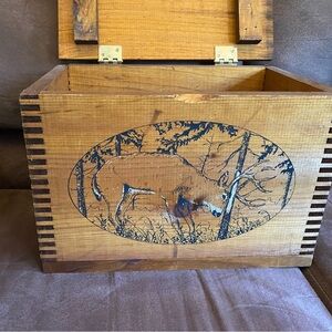 Very beautiful wood storage box.